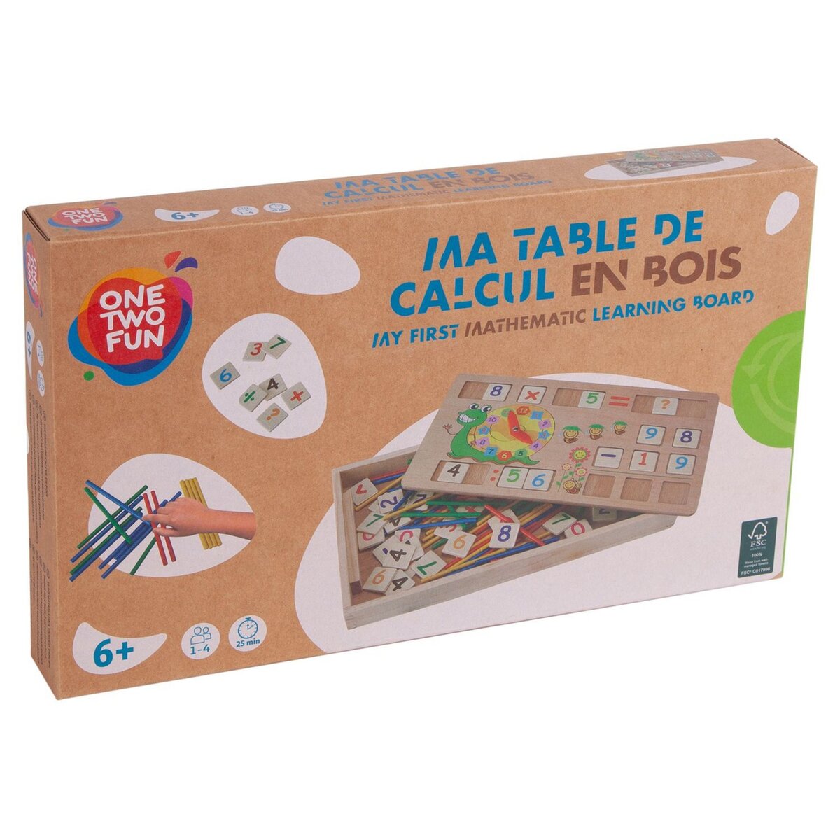 One Two Fun Ma table de calcul en bois