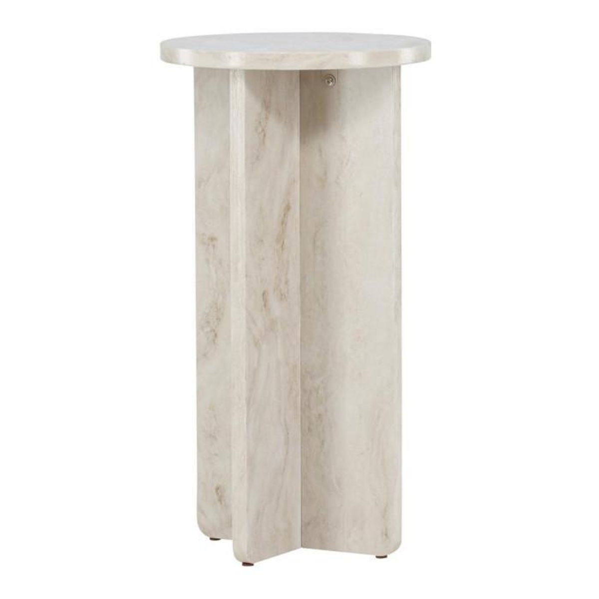 Paris Prix Table d'Appoint Effet Marbre  Alesund  75cm Beige