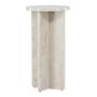 Voir la diapositive 1 : Paris Prix Table d'Appoint Effet Marbre  Alesund  75cm Beige