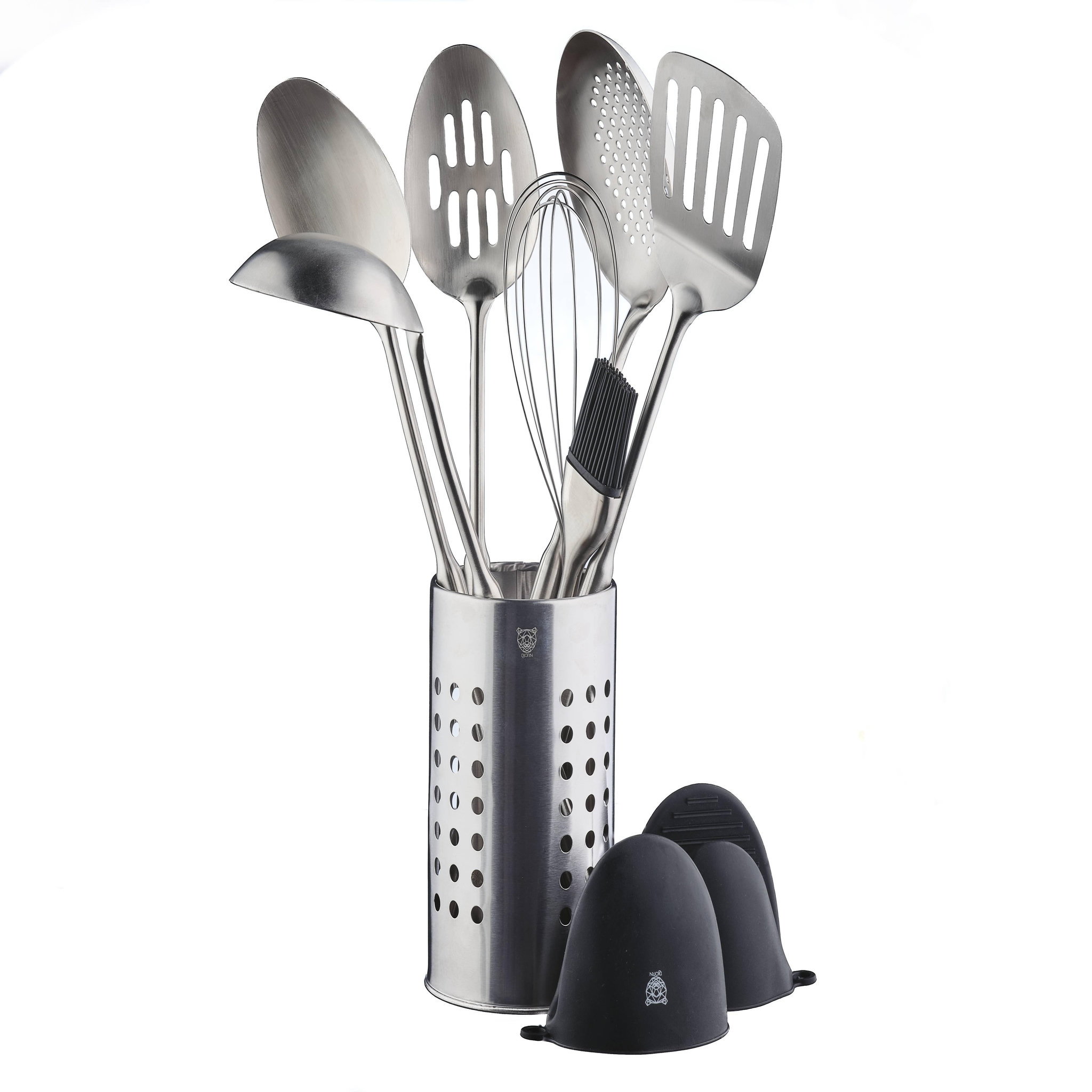 BJORN Set d'ustensiles de cuisine en acier inoxydable stal - 10 pièces