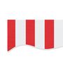 Voir la diapositive 5 : VIDAXL Tissu de remplacement pour auvent rayures rouges et blanches
