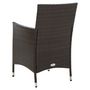 Voir la diapositive 5 : VIDAXL Chaises de jardin avec coussins lot de 4 Resine tressee Marron