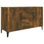 Voir la diapositive 2 : VIDAXL Buffet chene fume 100x36x60 cm bois d'ingenierie