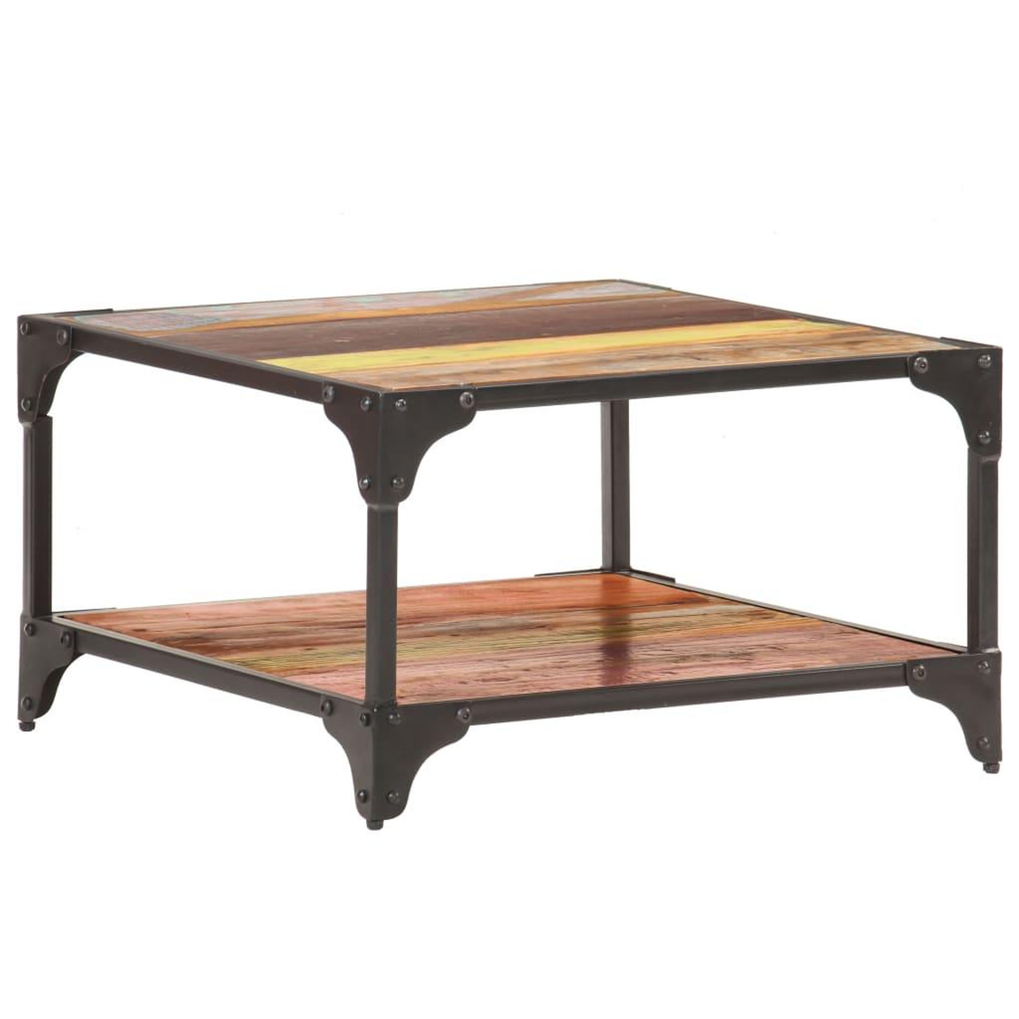 VIDAXL Table basse 60x60x35 cm Bois de recuperation massif