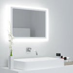 VIDAXL Miroir a LED de salle de bain Blanc 60x8,5x37 cm Acrylique