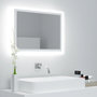 Voir la diapositive 1 : VIDAXL Miroir a LED de salle de bain Blanc 60x8,5x37 cm Acrylique
