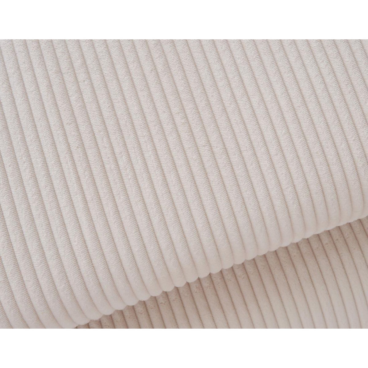 BEST MOBILIER Lisbona - canapé d'angle droit 5 places convertible avec têtières en velours côtelé