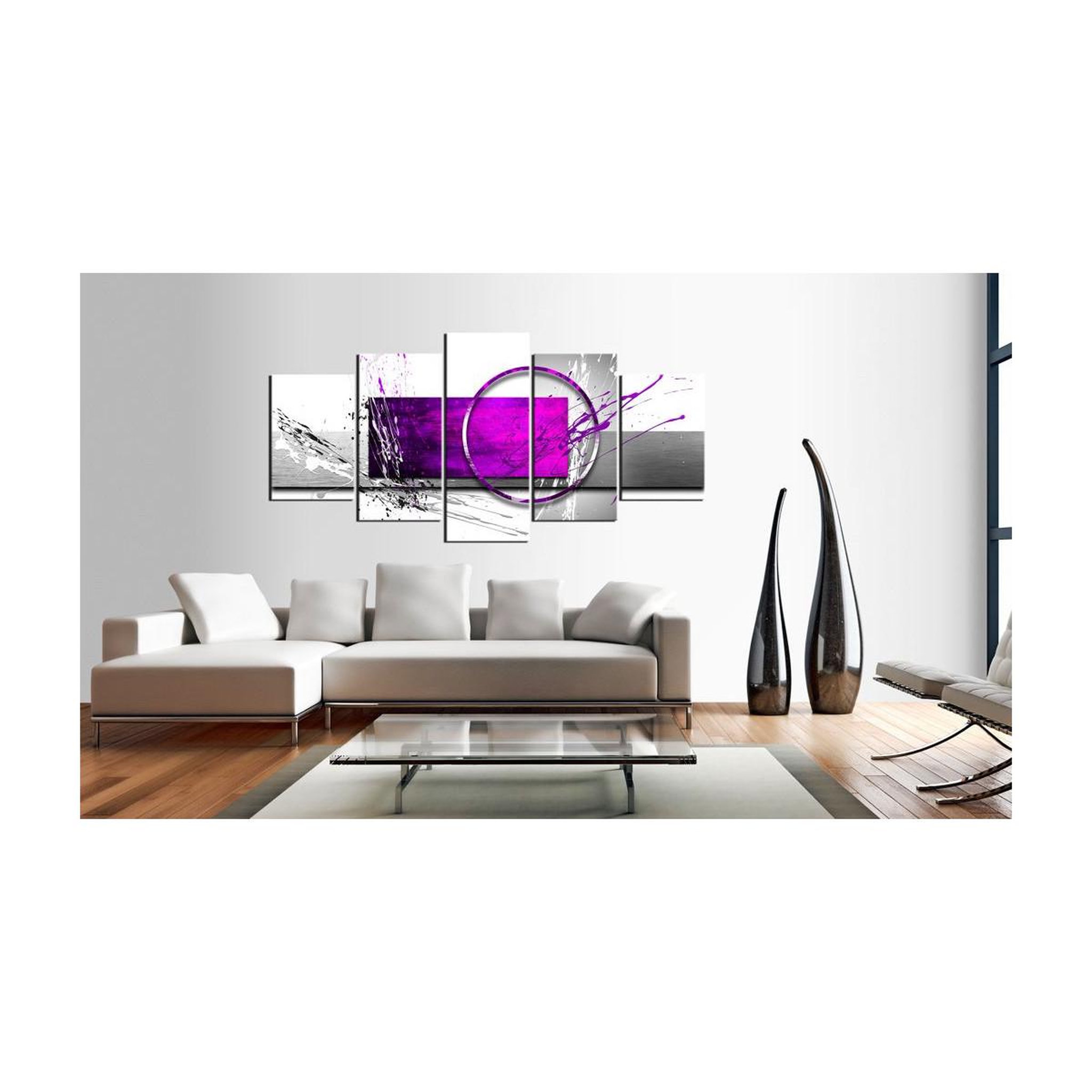 Voir la diapositive 2 : Paris Prix Tableau imprimé  purple expression