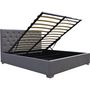 Voir la diapositive 4 : Habitat et Jardin Lit double avec coffre  Tino  - 160 × 200 cm - Gris
