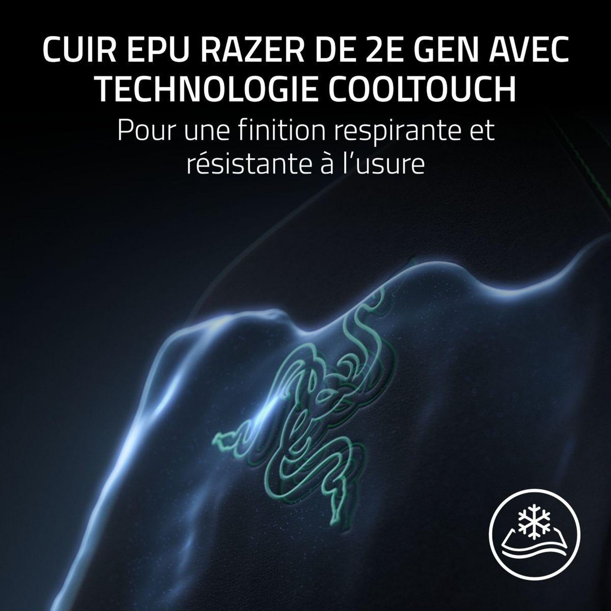 Voir la diapositive 3 : Razer Chaise gaming iskur v2 newgen green