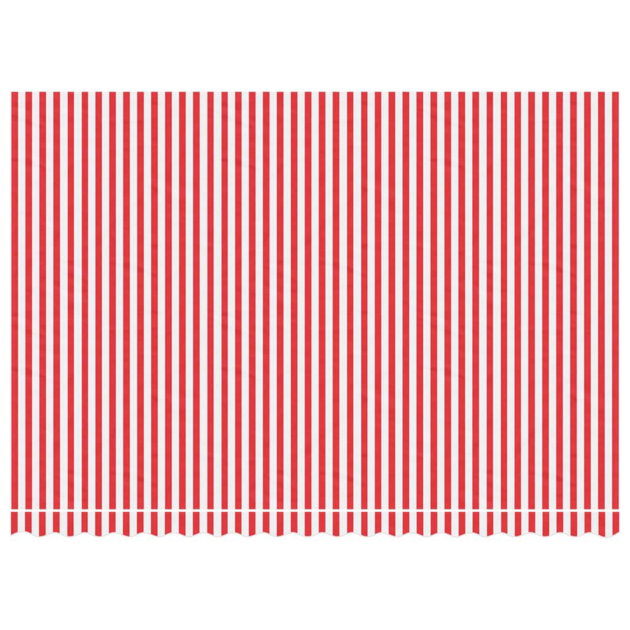 Voir la diapositive 3 : VIDAXL Tissu de remplacement pour auvent rayures rouges et blanches