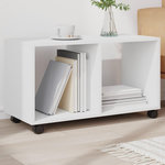 VIDAXL Armoire a roulettes blanc 72x33x42,5 cm bois d'ingenierie