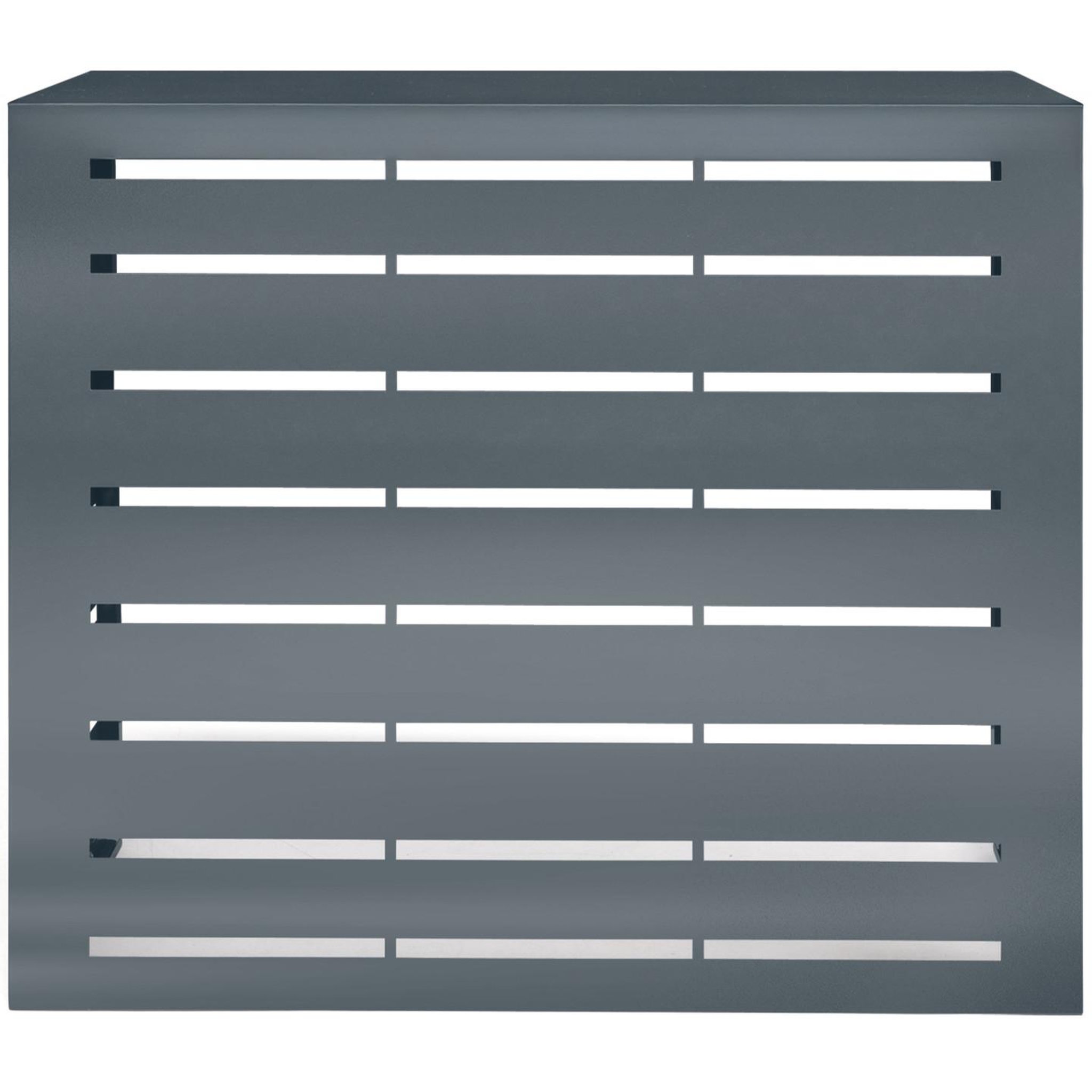 Voir la diapositive 3 : ID MARKET Cache climatiseur 95 x 50 x 80 cm métal gris anthracite protection unité extérieure pour pompe à chaleur