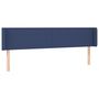 Voir la diapositive 3 : VIDAXL Tete de lit a LED Bleu 163x16x78/88 cm Tissu