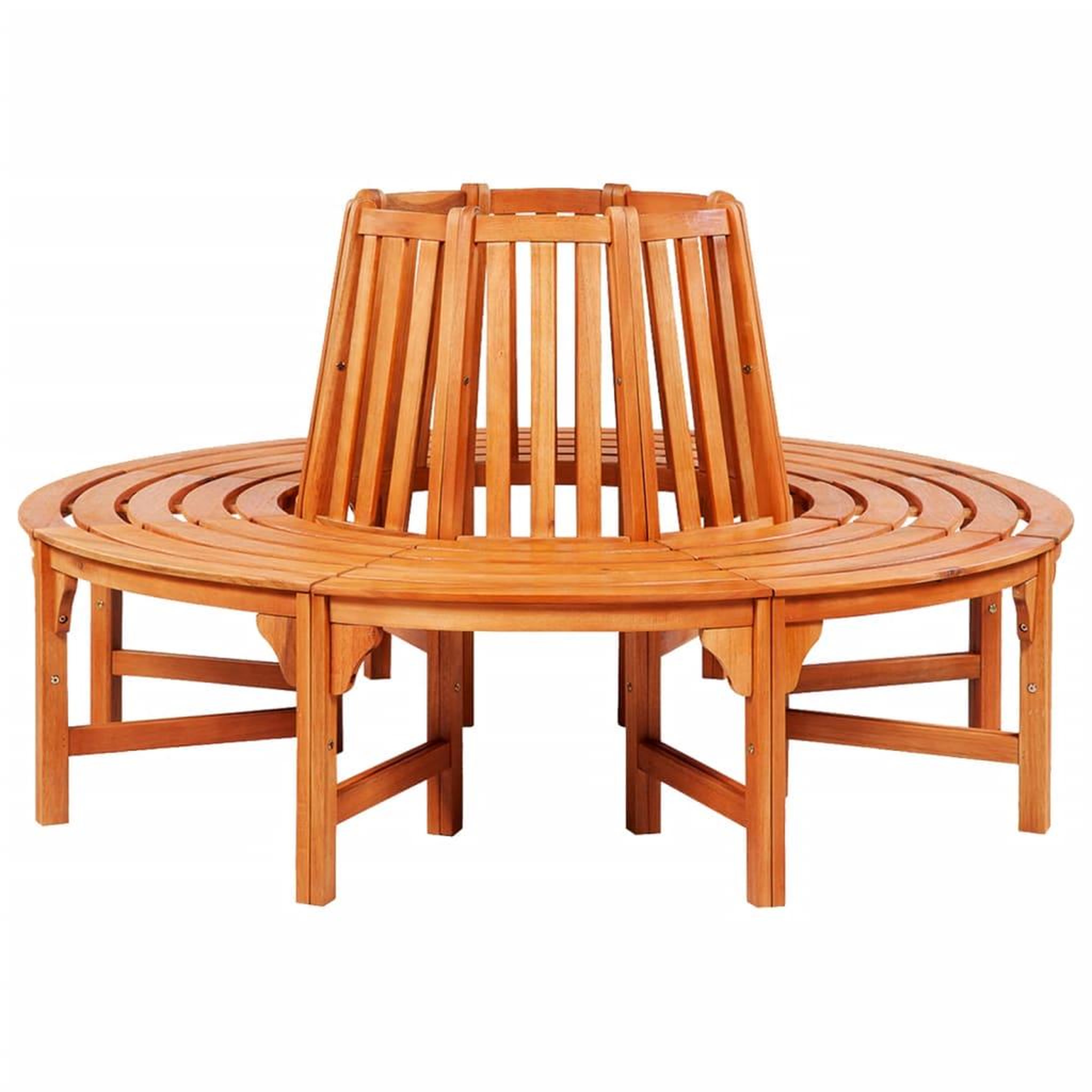 Voir la diapositive 2 : VIDAXL Banc d'arbre Ø 160 cm Bois