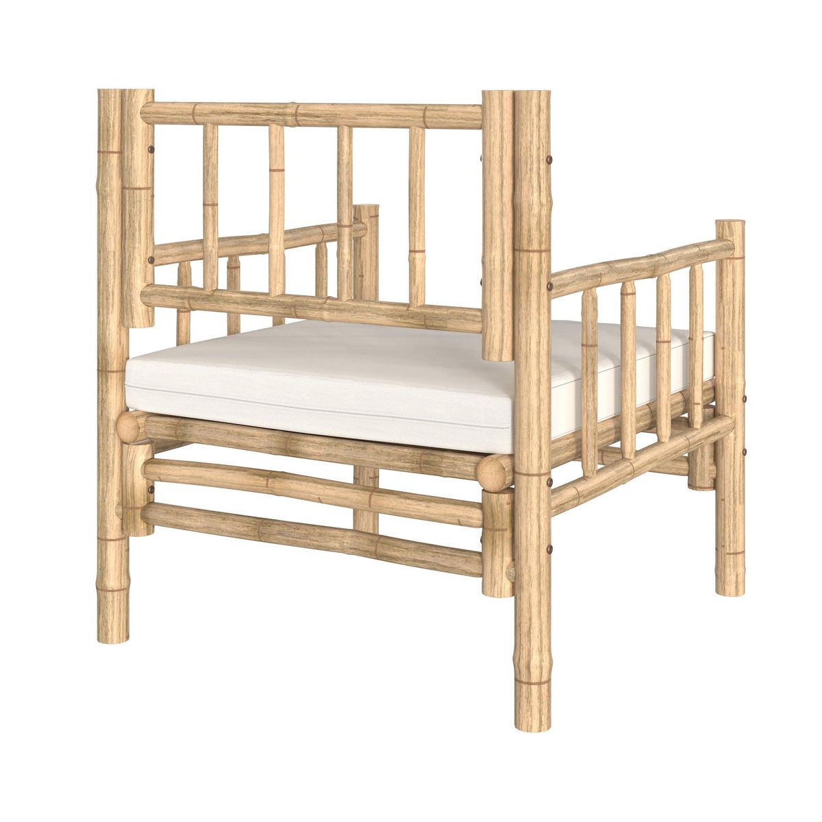 Rendez vous déco Fauteuil de jardin en bambou naturel-Vadella