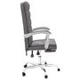 Voir la diapositive 4 : VIDAXL Fauteuil inclinable de bureau Gris Similicuir