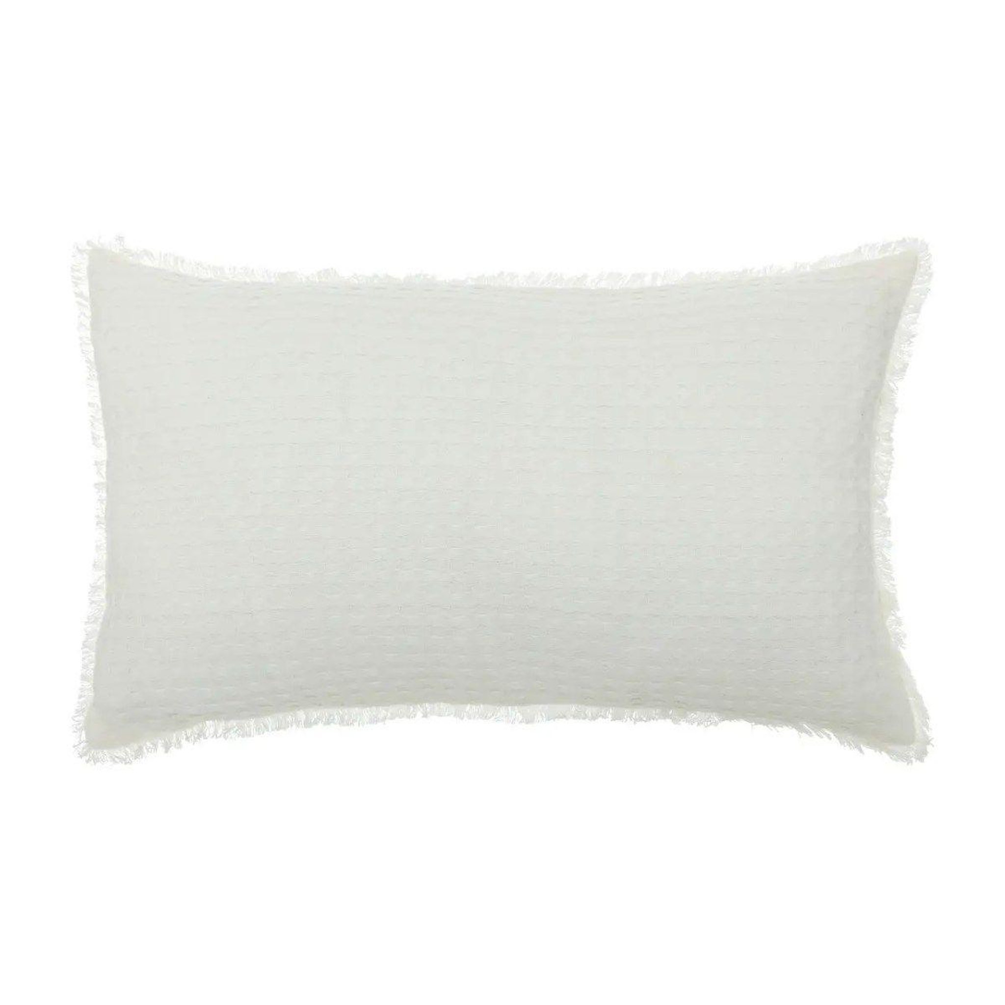ATMOSPHERA Coussin nid d'abeille  widdy  30x50cm blanc