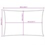 Voir la diapositive 6 : VIDAXL Voile de parasol tissu oxford rectangulaire 3x6 m terre cuite