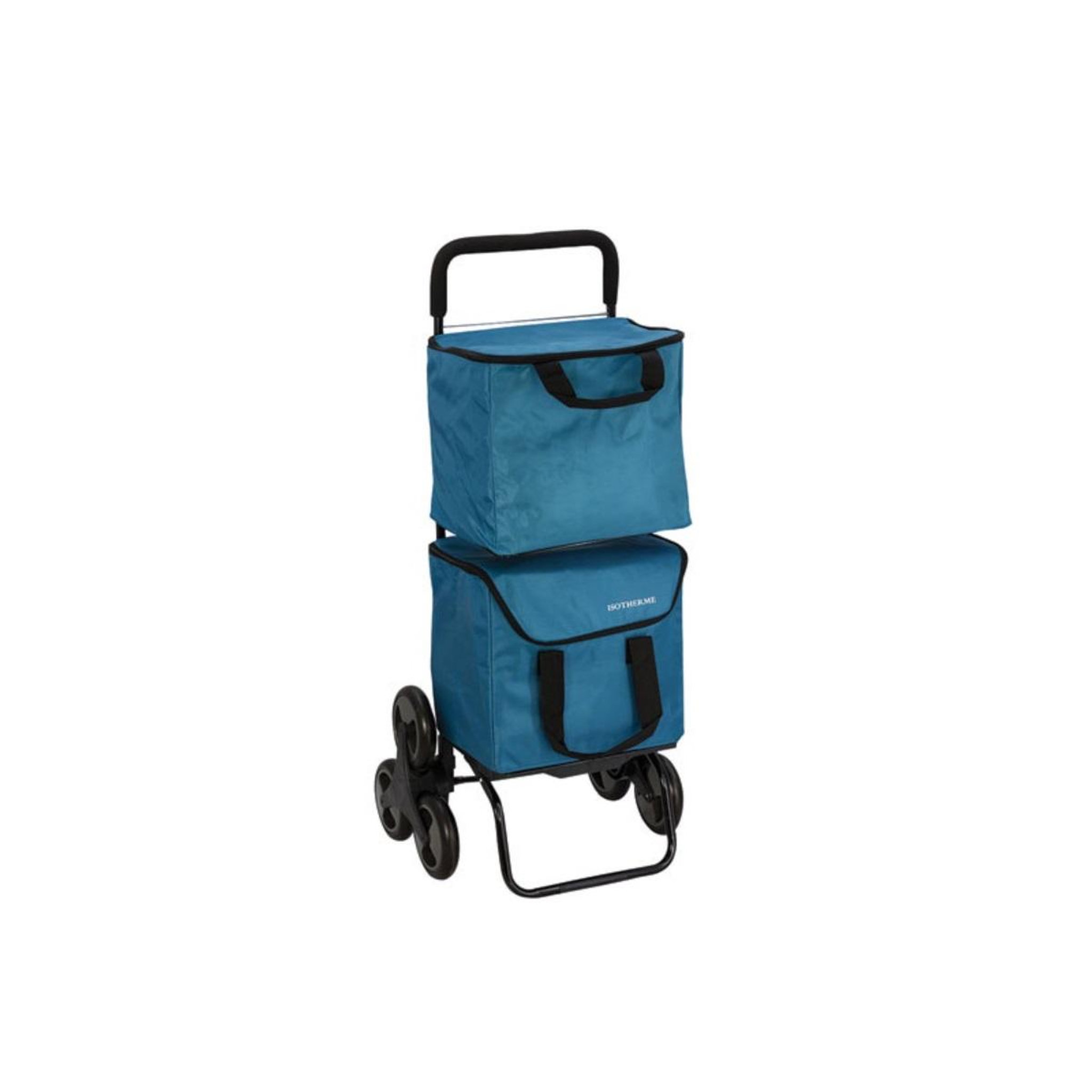 Sidebag Poussette de marché 6 roues 2x20l bleu - 8220-464