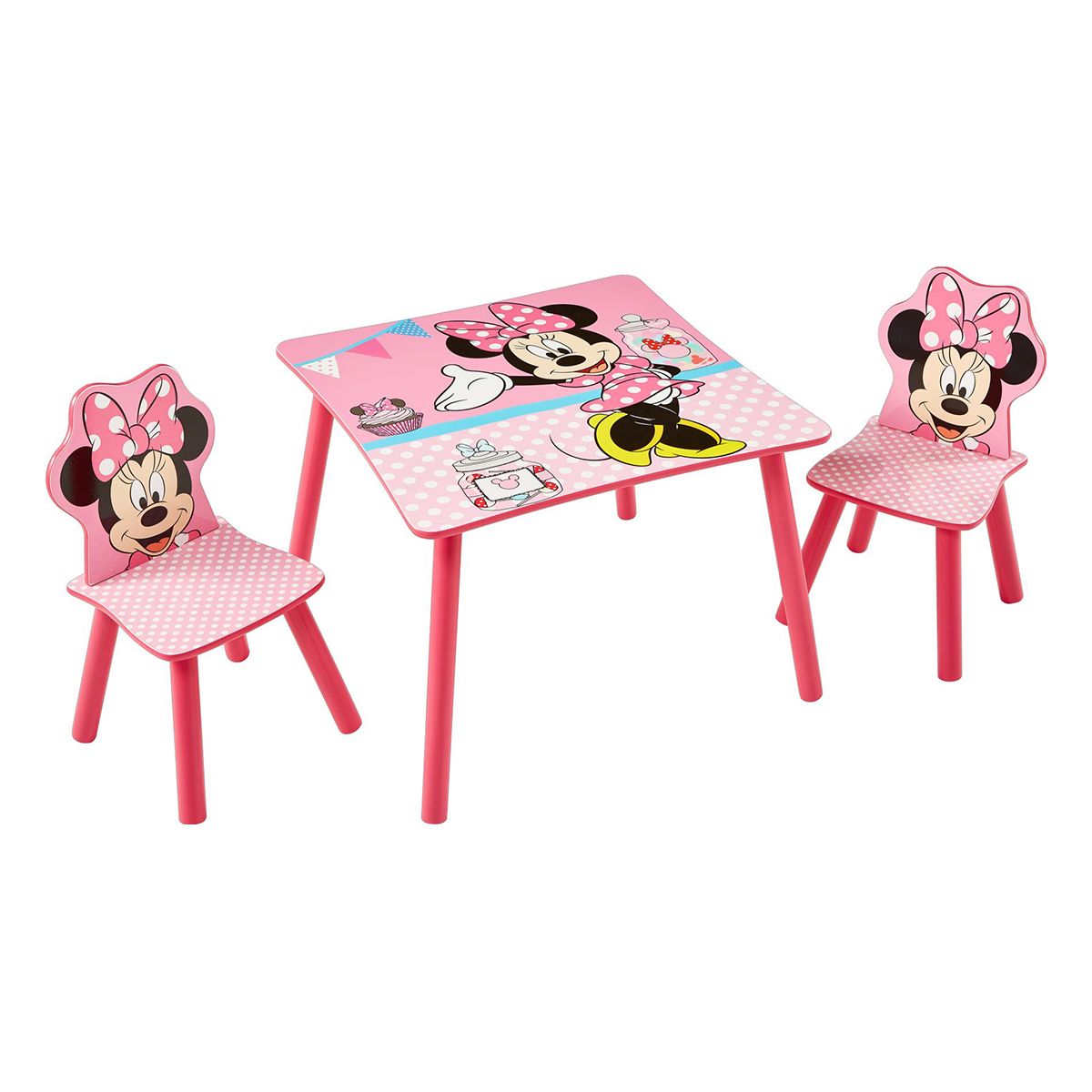 MINNIE Minnie Mouse - Ensemble table et 2 chaises pour enfants