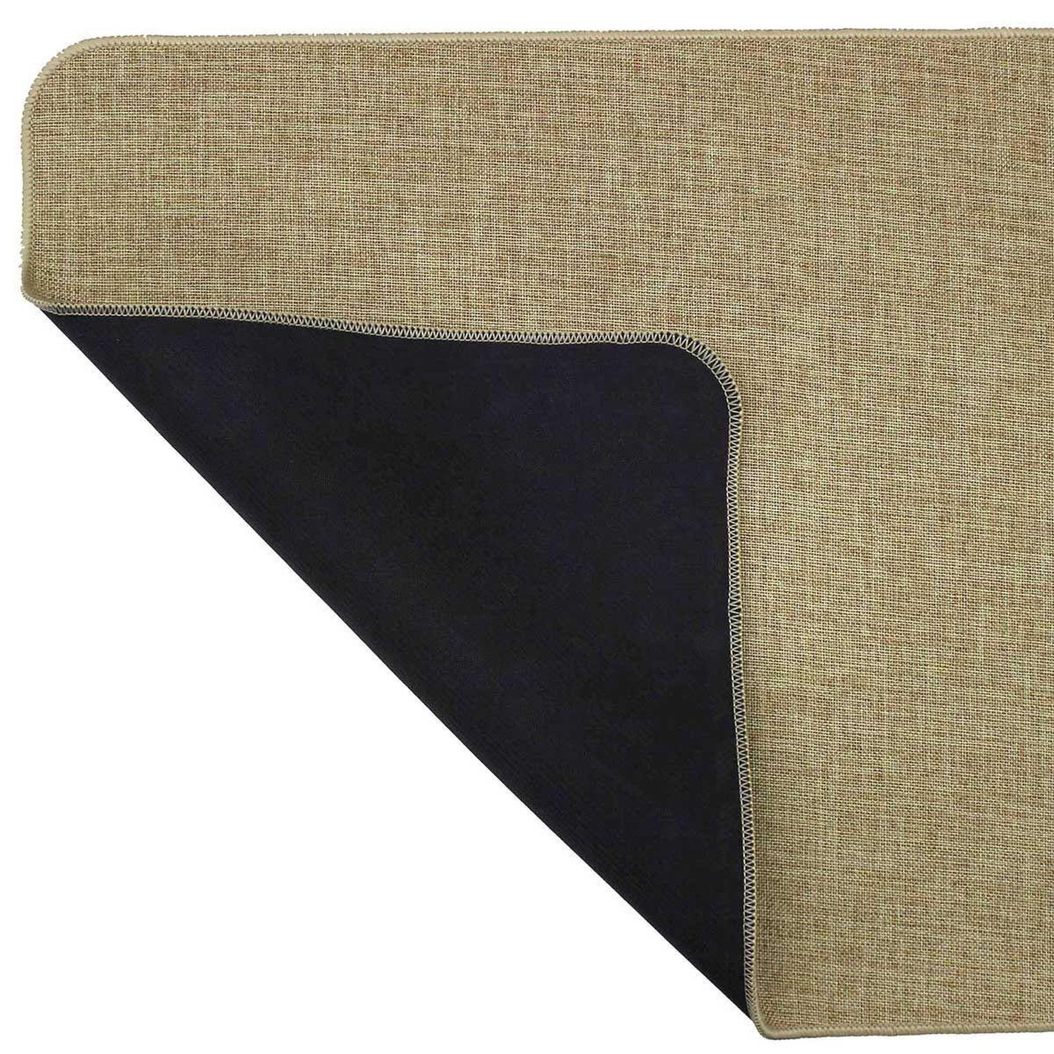 Voir la diapositive 2 : Douceur d'Intérieur Tapis déco tissé uni  manea  45x120cm beige