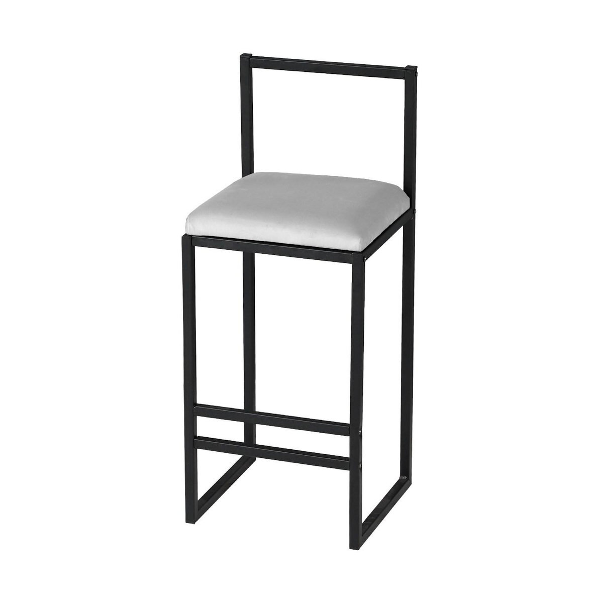 Habitat et Jardin Tabouret de bar en métal  Nordic  35 x 35 x 84 cm - Crème