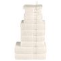 Voir la diapositive 1 : VIDAXL Ensemble de serviettes de qualité supérieure SOLUND 12pcs crème