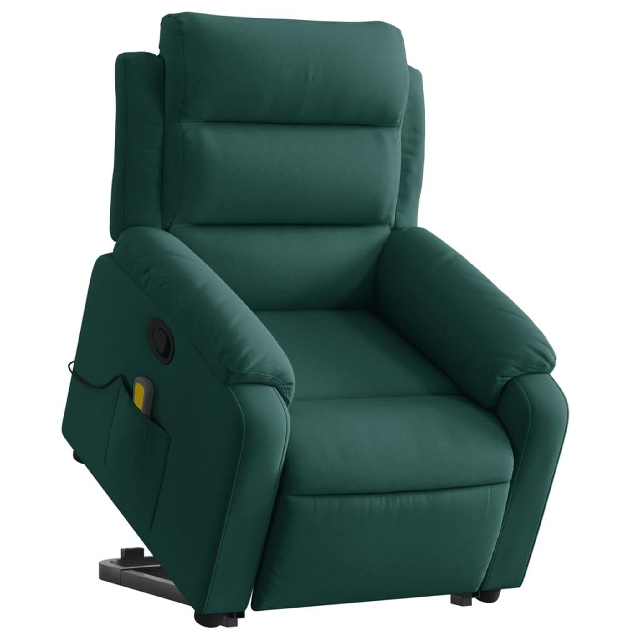 Voir la diapositive 3 : VIDAXL Fauteuil de massage inclinable Vert fonce Velours
