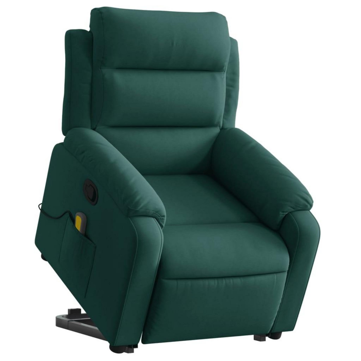 VIDAXL Fauteuil de massage inclinable Vert fonce Velours