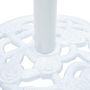 Voir la diapositive 5 : VIDAXL Socle de parasol Blanc 9 kg 40 cm Fonte