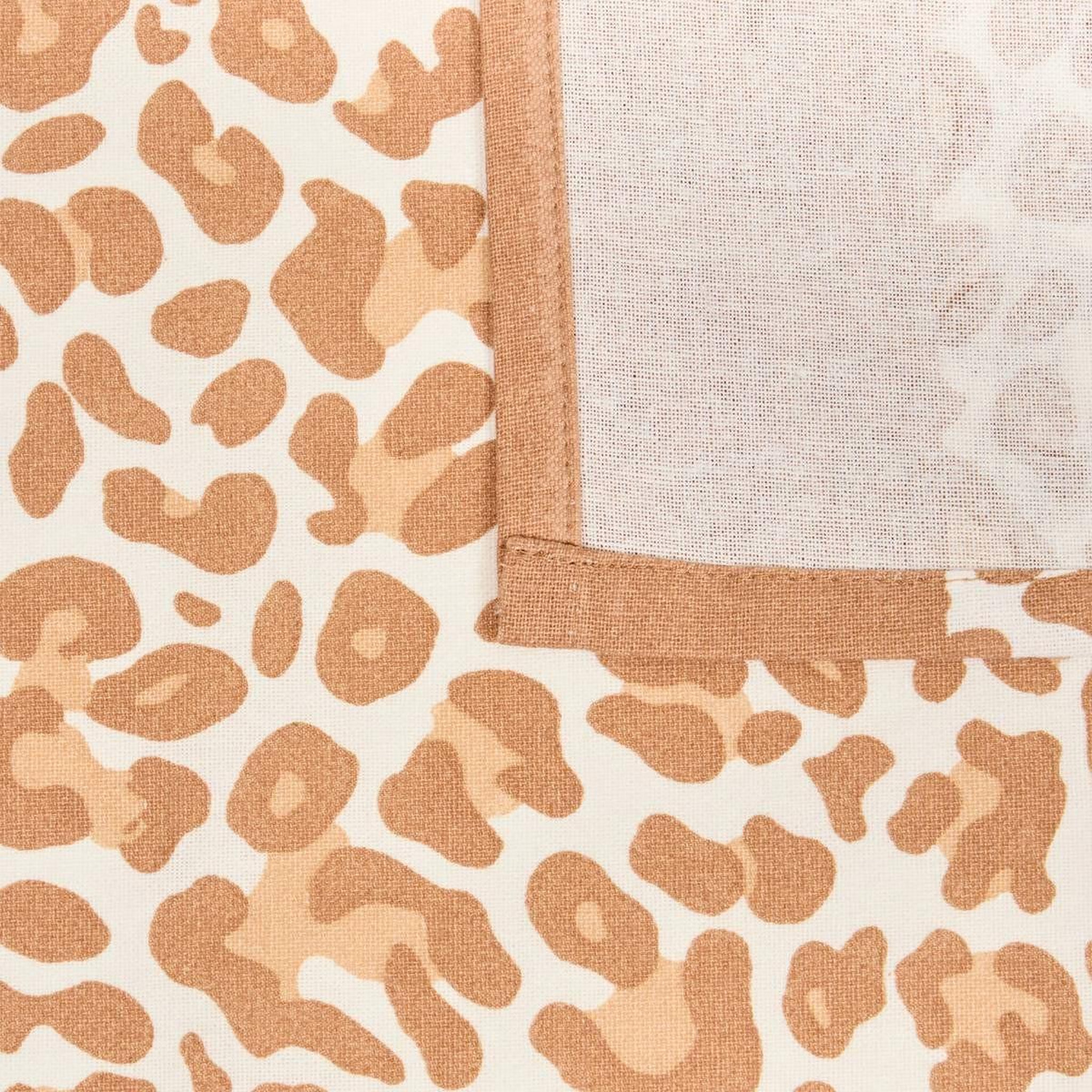 Voir la diapositive 3 : ATMOSPHERA Nappe en coton  leopardi  150x250cm beige