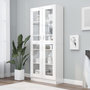 Voir la diapositive 1 : VIDAXL Armoire a vitrine Blanc brillant Bois d'ingenierie