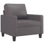 Voir la diapositive 3 : VIDAXL Ensemble de canapes 4 pcs avec coussins Gris Similicuir