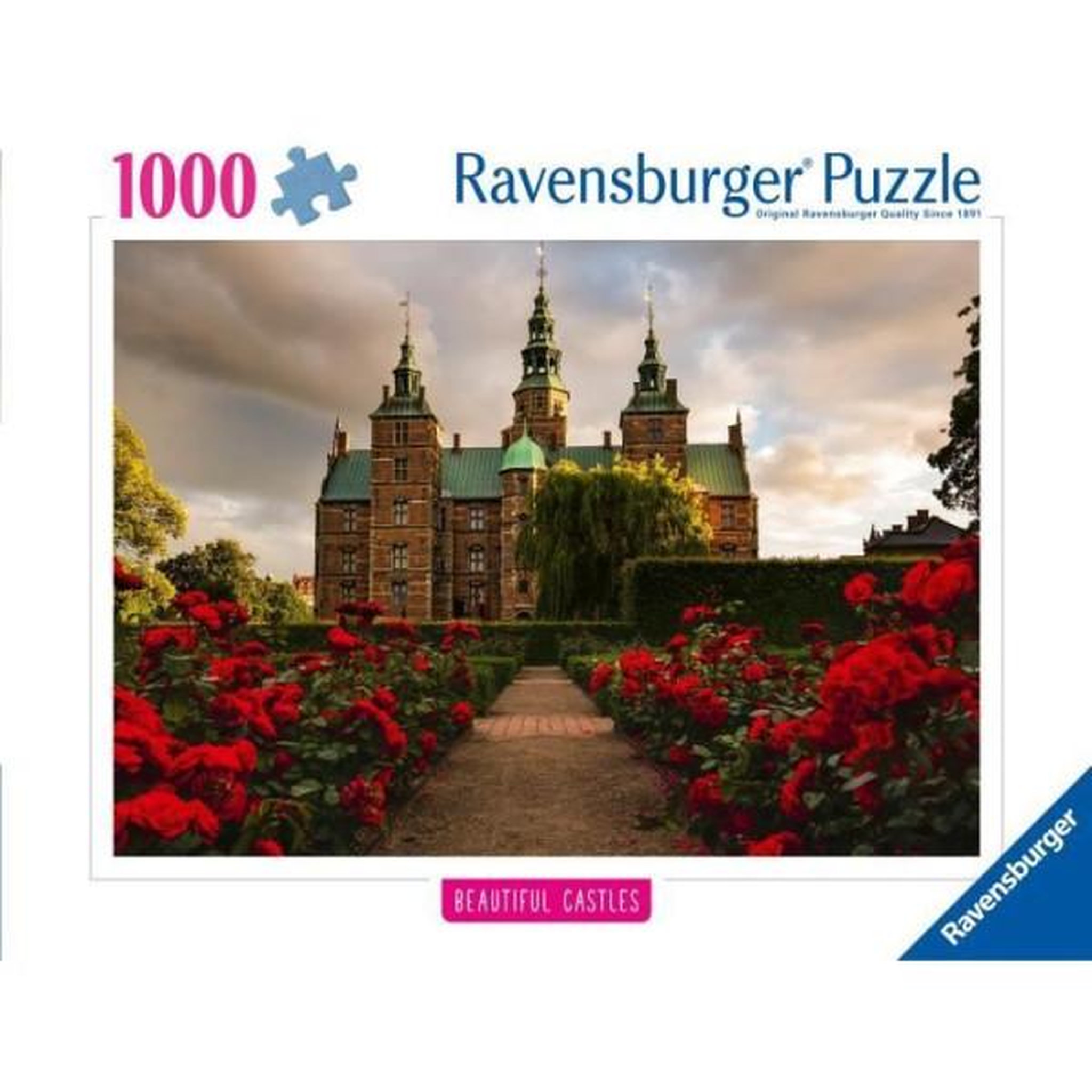 Voir la diapositive 2 : RAVENSBURGER Puzzle 1000 pieces château de rosenborg, danemark, collection highlight, des 14 ans, château, 12001336, ravensburger