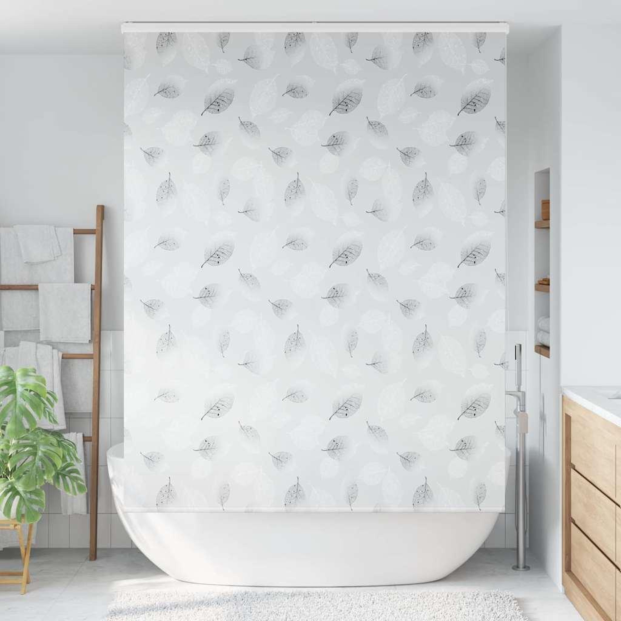 Voir la diapositive 2 : VIDAXL Store enrouleur de douche avec cassette largeur du tissu 156 cm