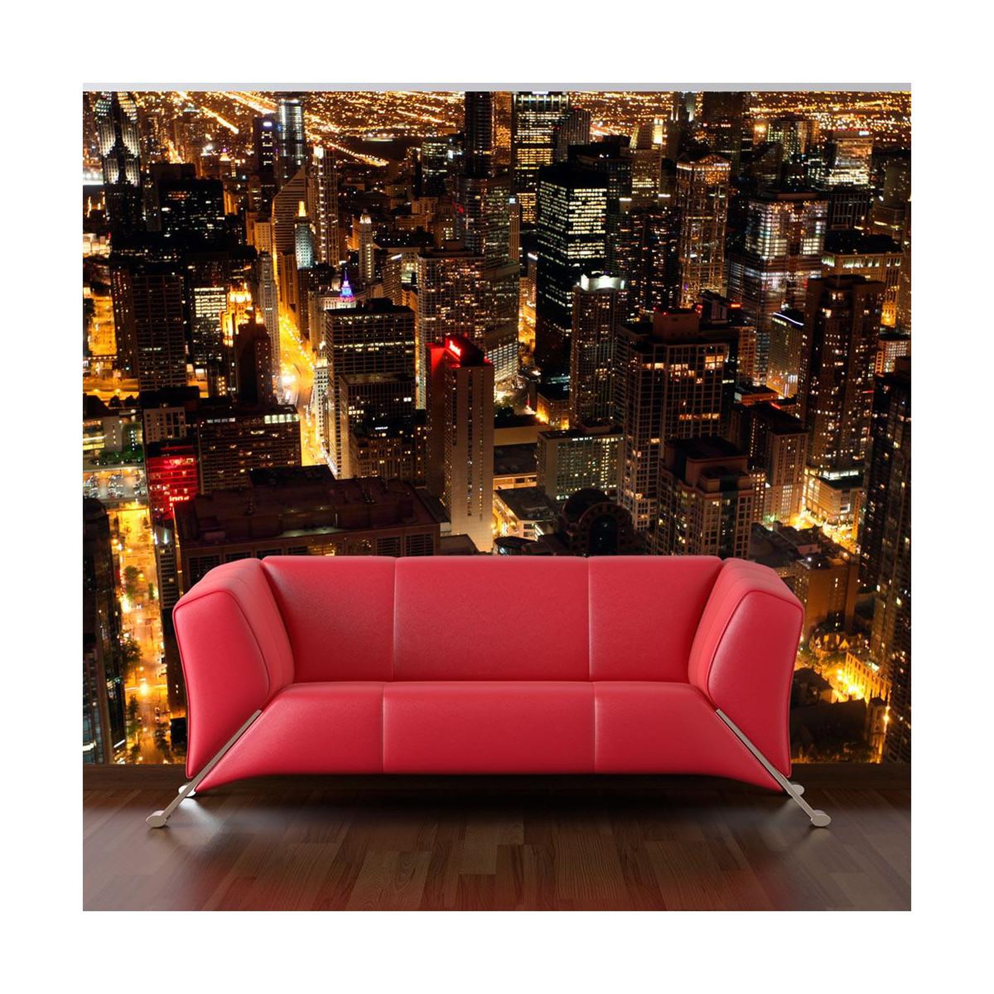 Paris Prix Papier peint  ville de nuit chicago é u  270x450cm