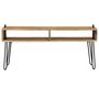 Voir la diapositive 3 : VIDAXL Meuble TV Bois de manguier massif 110 x 35 x 45 cm