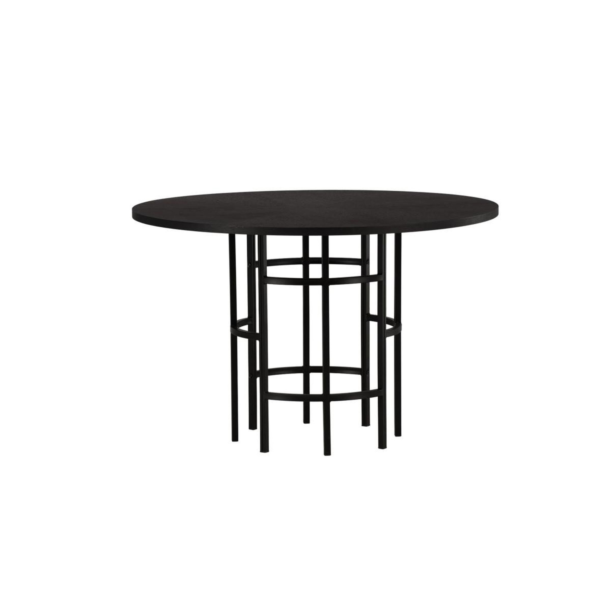 Voir la diapositive 3 : Paris Prix Table à manger ronde  copenhagen  115cm noir