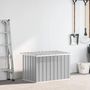 Voir la diapositive 2 : VIDAXL Boîte de rangement de jardin Gris 109x67x65 cm