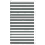 VIDAXL Store zebre gris fonce largeur du tissu 115,9 cm polyester