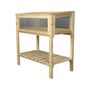 Voir la diapositive 4 : Habitat et Jardin Carré potager en bois sur pieds  Rose  - 79 x 40 x 79.5 cm