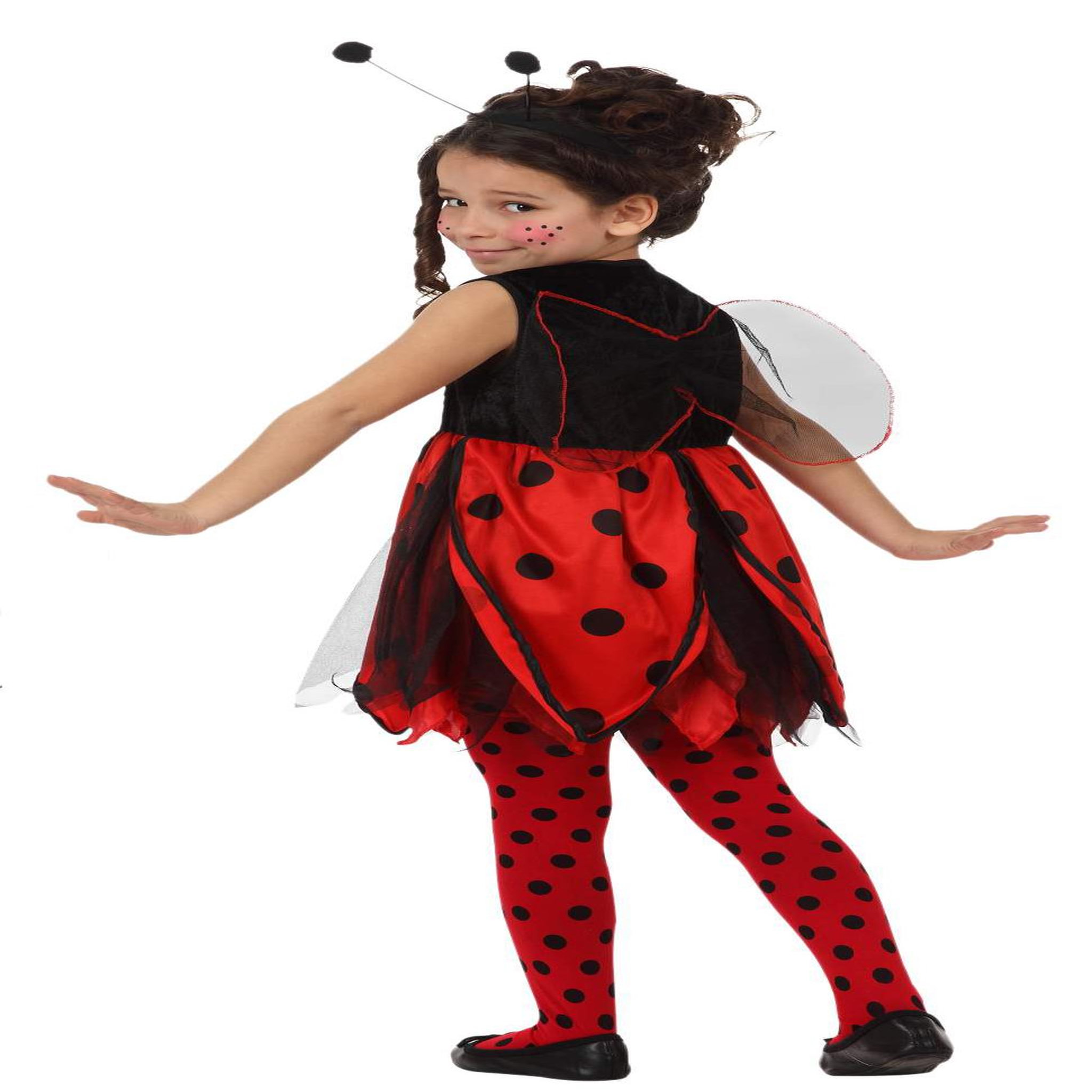 Voir la diapositive 2 : ATOSA Déguisement de Coco la Coccinelle - 7/9 ans (122 à 134 cm)