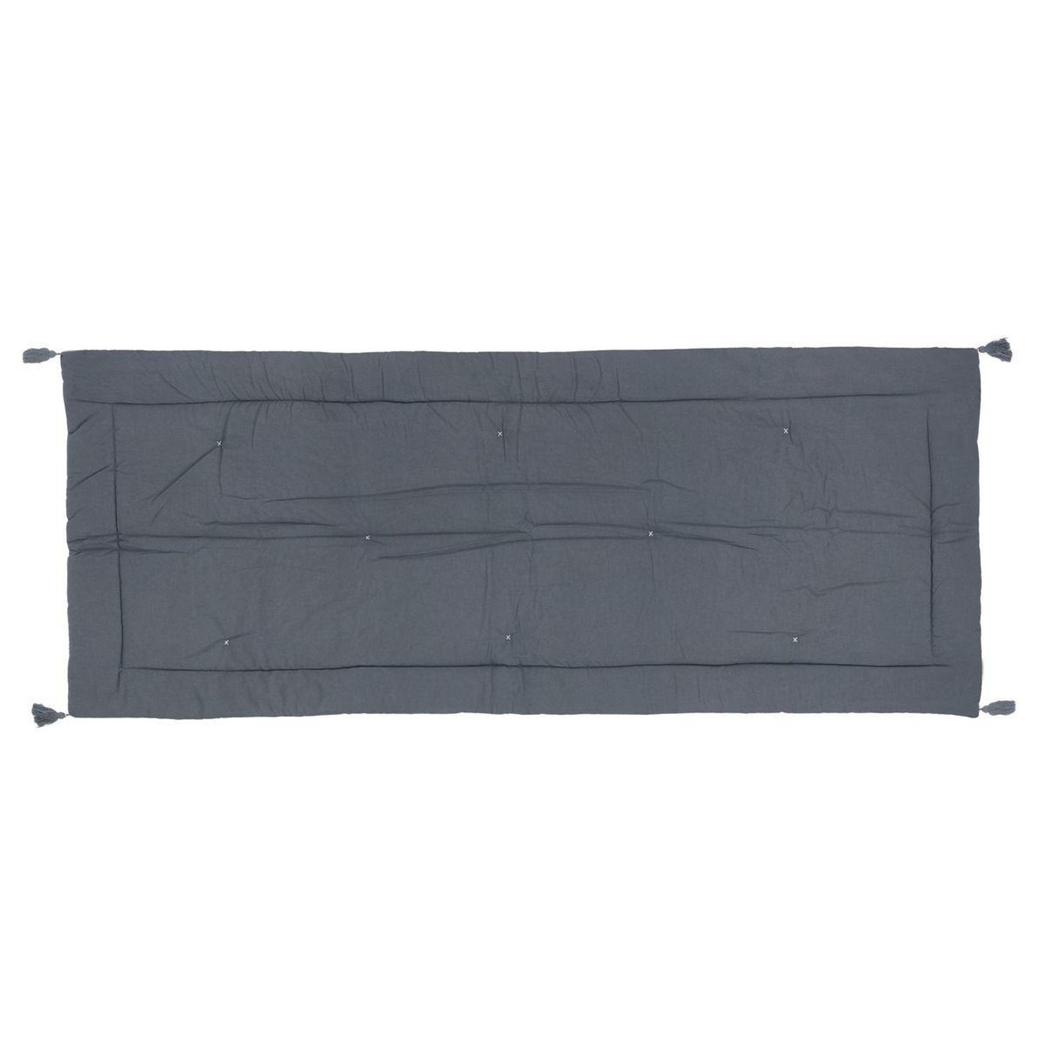 Voir la diapositive 4 : ATMOSPHERA Couvre-lit  midnight garden  70x180cm gris foncé
