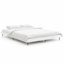 Voir la diapositive 2 : VIDAXL Cadre de lit sans matelas blanc brillant 135x190 cm