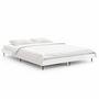 Voir la diapositive 2 : VIDAXL Cadre de lit sans matelas blanc brillant 135x190 cm