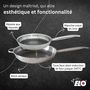 Voir la diapositive 3 : ELO Ensemble de Poêles de cuisson en inox Elo Relief Solution 24 cm et 32 cm