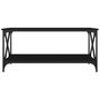 Voir la diapositive 4 : VIDAXL Table basse Noir 100x50x45 cm Bois d ingénierie et fer