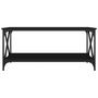 Voir la diapositive 4 : VIDAXL Table basse Noir 100x50x45 cm Bois d ingénierie et fer
