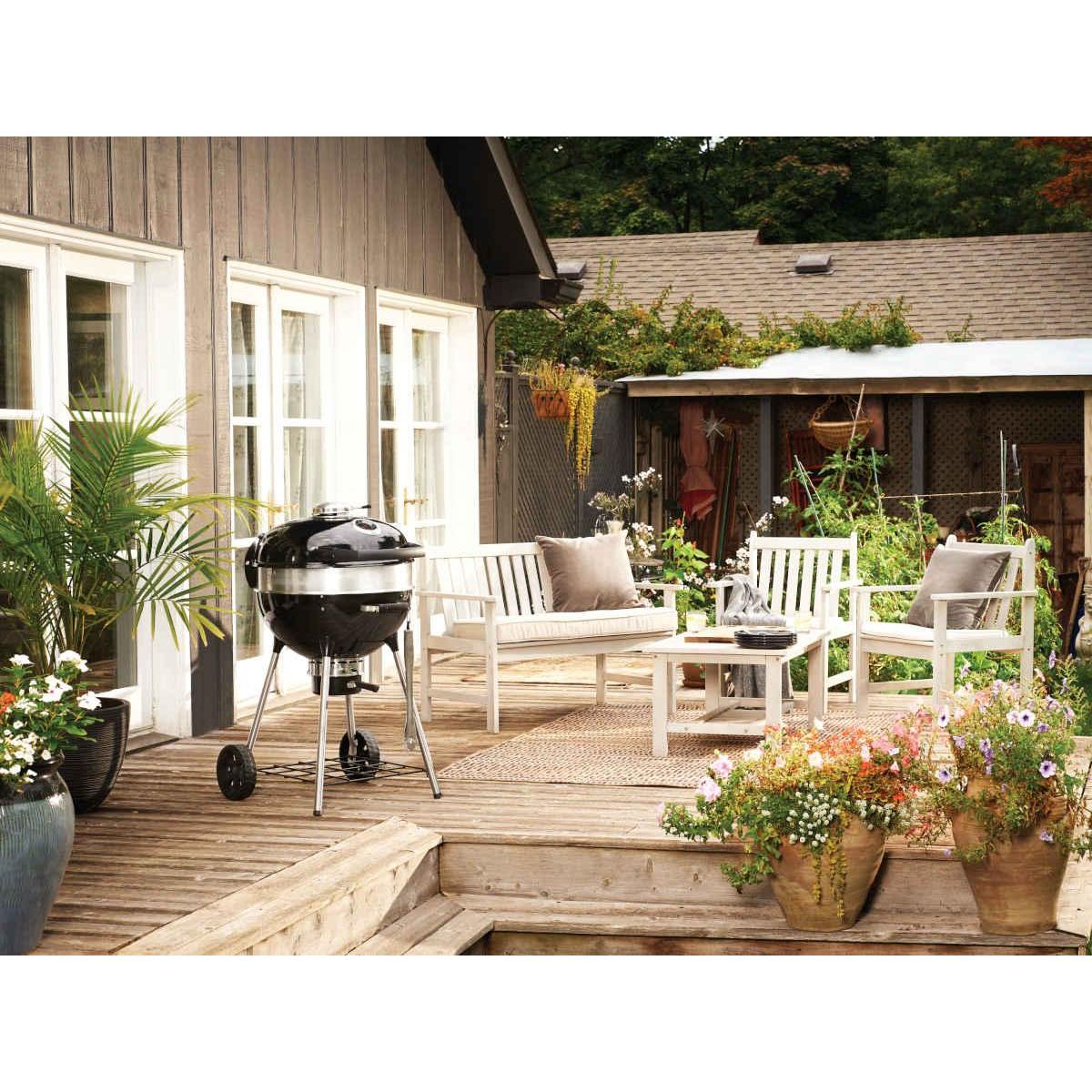 NAPOLEON Barbecue charbon Kettle PRO noir sur pieds 57cm